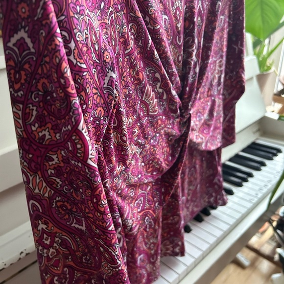 Laura petites Paisley V-Neck Women's Top XS - Picture 12 of 15